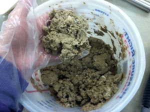The "plaster method" A paste mixed from calcium carbonate, sodium bicarbonate, soda ash, sawdust, and water